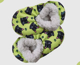 BLACK CAT Ladies Non-Slip Slippers COMFIES BRAND By E&S Pets - Novelty Socks And Slippers