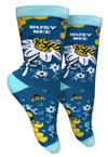 GROOVY THINGS Co. Brand Ladies BUSY BEE Socks - Novelty Socks And Slippers