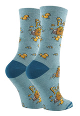 OOOH YEAH Brand Ladies CAPYBARA Socks ‘DON’T WORRY BE CAPY’ - Novelty Socks And Slippers