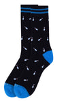 PARQUET Brand Men’s BOWLING Socks BOWLING PINS ALL OVER (CHOOSE COLOR) - Novelty Socks And Slippers