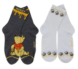 DISNEY WINNIE THE POOH Ladies 2 Pair Of Socks With Honeybees