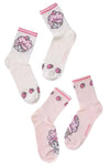 STRAWBERRY SHORTCAKE Ladies 2 Pair Of Socks - Novelty Socks And Slippers