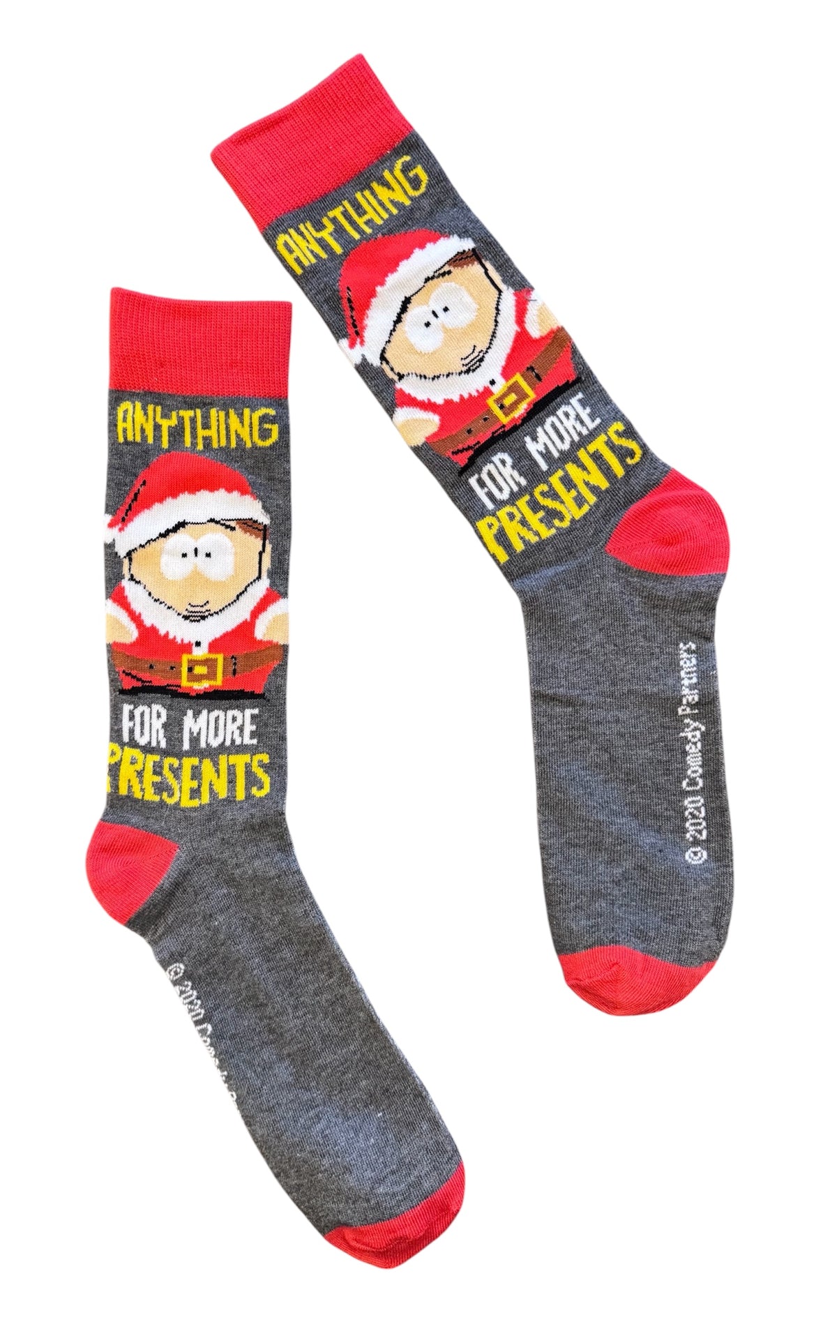 SOUTH PARK MEN’S CHRISTMAS SOCKS ‘ANYTHING FOR MORE PRESENTS’ - Novelty Socks And Slippers