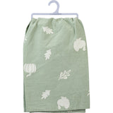 PRIMITIVES BY KATHY THANKSGIVING Kitchen Tea Towel ‘GOBBLE TIL YOU WOBBLE’ - Novelty Socks And Slippers