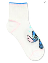 DISNEY STITCH Ladies 2 Pair Of Crew Socks STITCH & ANGEL