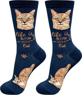 ORANGE TABBY Cat Adult Unisex Socks By E&S Pets Choose Style
