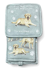 DOG & CAT 3 Piece Oven Mitt & Tea Towel Set By E&S Pets (CHOOSE BREED) - Novelty Socks And Slippers