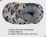 SCHNAUZER Dog Ladies Non-Slip Slippers COMFIES BRAND By E&S Pets - Novelty Socks And Slippers