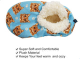 COMFIES BRAND Ladies TABBY CAT (ORANGE) Non-Skid SLIPPERS - Novelty Socks And Slippers
