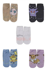 POKÉMON Star Ladies 5 Pair Of No Show Socks Pokeball - Novelty Socks And Slippers