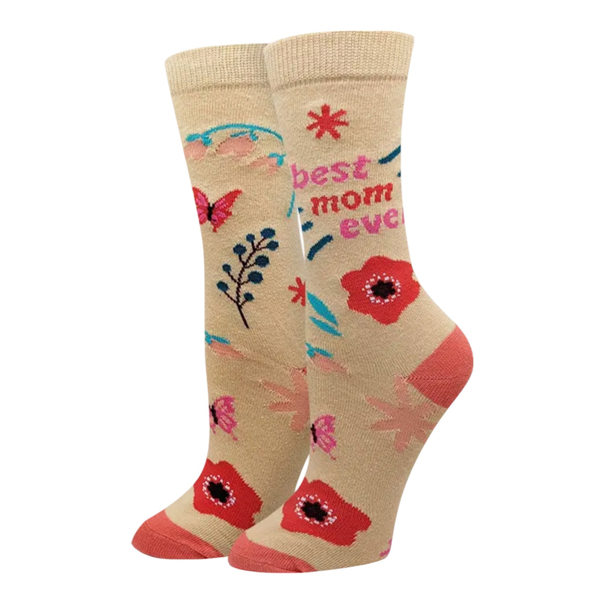 BEST MOM EVER Ladies Socks Sock Harbor Brand - Novelty Socks And Slippers