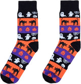 Halloween Men's Crew Socks Parquet Brand (CHOOSE FROM 15+ STYLES)