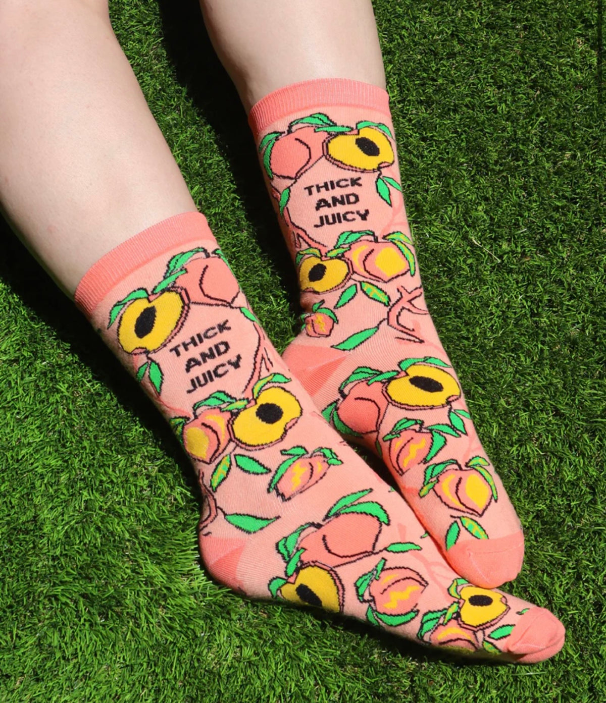 GROOVY THINGS Brand Ladies THICK AND JUICY Socks - Novelty Socks And Slippers