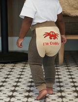 BOOGIE TIGHTS Unisex Baby ‘I’M CRABBY’ By Piero Liventi Size 12-24 Months - Novelty Socks And Slippers