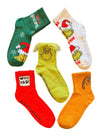 DR. SEUSS THE GRINCH Ladies 5 Pair Of Christmas Socks Grinch With Fuzzy Hair ‘Merry Grinchmas’