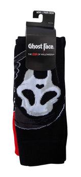 SCREAM The Movie Men’s GHOSTFACE 2 Pair Of Socks - Novelty Socks And Slippers