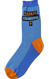 BADASS GRANDMA Ladies Socks FOOT TRAFFIC Brand - Novelty Socks And Slippers