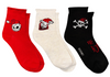 DISNEY NIGHTMARE BEFORE CHRISTMAS LADIES 3 PAIR OF SOCKS JACK & SALLY ‘THE GIFT OF HORROR’ - Novelty Socks And Slippers