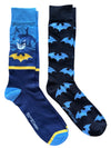 DC COMICS BATMAN Men’s 2 Pair Of Socks - Novelty Socks And Slippers
