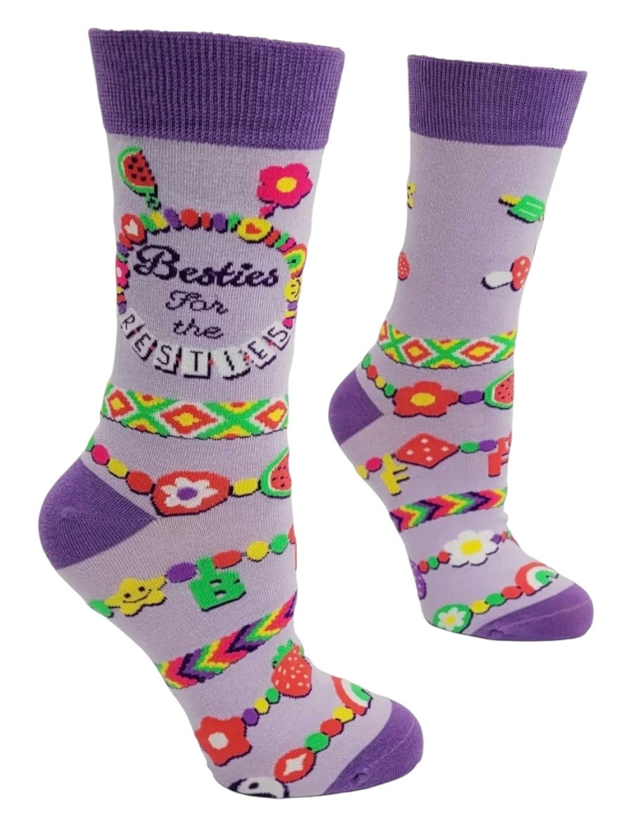 BESTIES FOR THE RESTIES Ladies Best Friends For Life Socks FABDAZ Brand