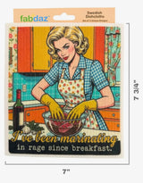 COOKING RETRO WIFE Set Of 3 SASSY Swedish Dishcloths ‘I Followed The Recipe. The Recipe Was Bullshit.