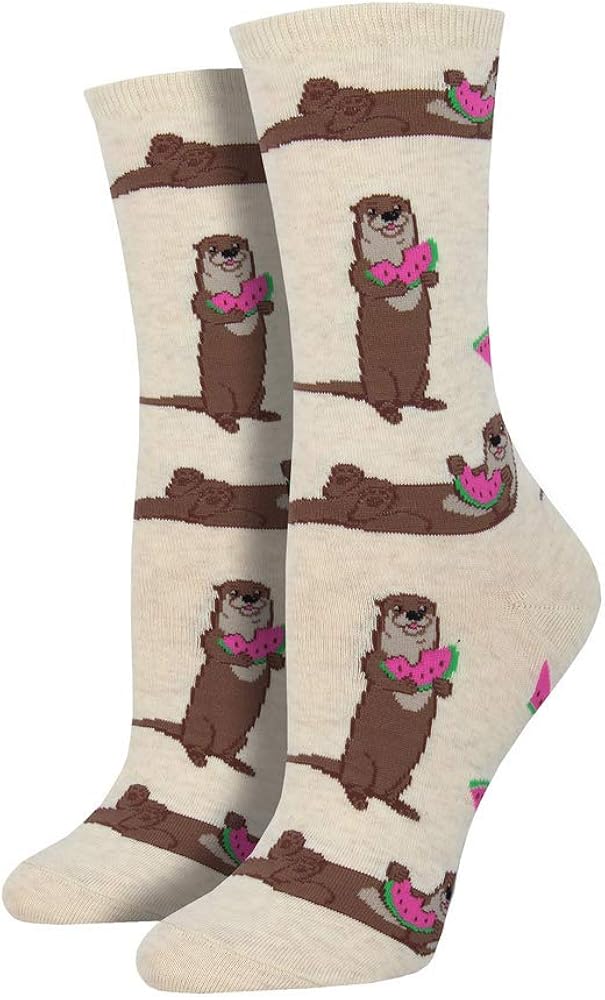 OTTERMELON Ladies Otters & Watermelon Socks Socksmith Brand