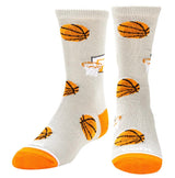 COOL SOCKS Brand Kids Unisex BASKETBALL Socks BASKETBALLS ALL OVER - Novelty Socks And Slippers