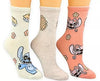 DISNEY LILO & STITCH Ladies 3 Pair Of THANKSGIVING Socks With Angel & Pies - Novelty Socks And Slippers