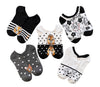 DISNEY Ladies 5 Pair Of NO SHOW Socks CHIP & DALE, BAMBI, ARISTOCATS - Novelty Socks And Slippers