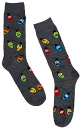 SESAME STREET MEN’S CHRISTMAS SOCKS - Novelty Socks And Slippers