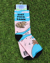 GROOVY THINGS Brand Ladies SHIT FUCK DAMN Socks - Novelty Socks And Slippers