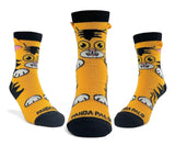 CURIOUS ORANGE CAT Unisex Kids Socks Kids Age 3-5 By SOCK PANDA Brand - Novelty Socks And Slippers
