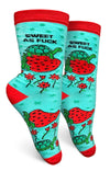 GROOVY THINGS Co. Brand Ladies SWEET AS FUCK Socks - Novelty Socks And Slippers
