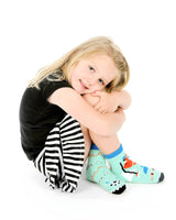 ROBOT & ALIEN Unisex Toddler Mismatched Gripper Bottom Socks PALS SOCKS Brand - Novelty Socks And Slippers