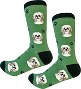 BEIGE SHIH TZU Dog Adult Unisex Socks By E&S Pets Choose Style
