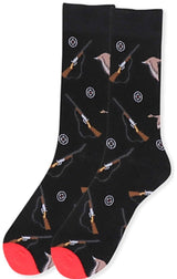 Parquet Brand Men’s HUNTING Socks SHOTGUNS, TARGETS - Novelty Socks And Slippers