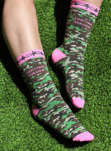GROOVY THINGS Brand Ladies CUNTING SEASON Camo Socks - Novelty Socks And Slippers