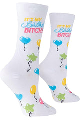 COOL SOCKS BRAND Ladies BIRTHDAY Socks 'IT’S MY BIRTHDAY BITCH’ - Novelty Socks for Less