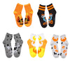 DISNEY STITCH HALLOWEEN 5 PAIR OF CREW SOCKS ‘GIMME CANDY’ 'BOO'