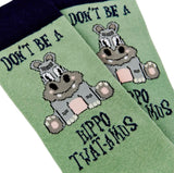 URBAN ECCENTRIC Unisex DON'T BE A HIPPO-TWAT-AMOS Socks - Novelty Socks And Slippers