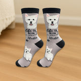 WESTIE Dog Adult Unisex Socks By E&S Pets Choose Style