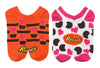 REESE’S Peanut Butter Cups Ladies VALENTINE’S DAY 2 Pair Of No Show Socks With Hearts - Novelty Socks And Slippers