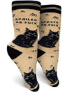 SPOILED AS FUCK Ladies Black Cat Socks GROOVY THINGS Brand