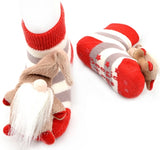 BOOGIE TOES Brand Unisex Baby CHRISTMAS ELF Rattle Gripper Bottom Socks By PIERO LIVENTI - Novelty Socks for Less