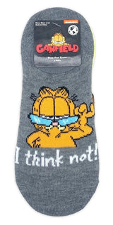 GARFIELD & ODIE Ladies 3 Pair Of No Show Liner Socks ‘I THINK NOT!’ - Novelty Socks And Slippers