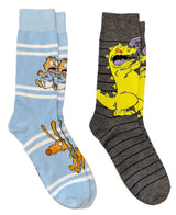RUGRATS Men’s 2 Pair Of Socks TOMMY, SPIKE & REPTAR - Novelty Socks And Slippers