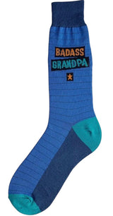 BADASS GRANDPA Men's Socks FOOT TRAFFIC Brand - Novelty Socks And Slippers