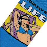 COOL SOCKS Brand Unisex LIVING MY BEST LIFE Socks - Novelty Socks And Slippers