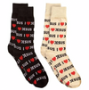 FOOZYS Brand Men’s 2 Pair of I LOVE JESUS Socks - Novelty Socks And Slippers