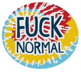 FUNATIC Brand FUCK NORMAL Vinyl Sticker - Novelty Socks And Slippers